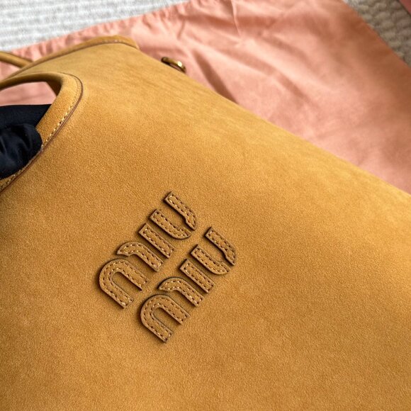 Miu Miu Tan Leather Tote Bag - Picture 8 of 9